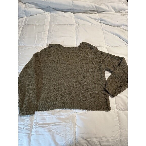 Sanctuary Cardigan Sweater Women’s Medium Green Long Sleeves Plush Cozy Fall Top - Picture 6 of 8